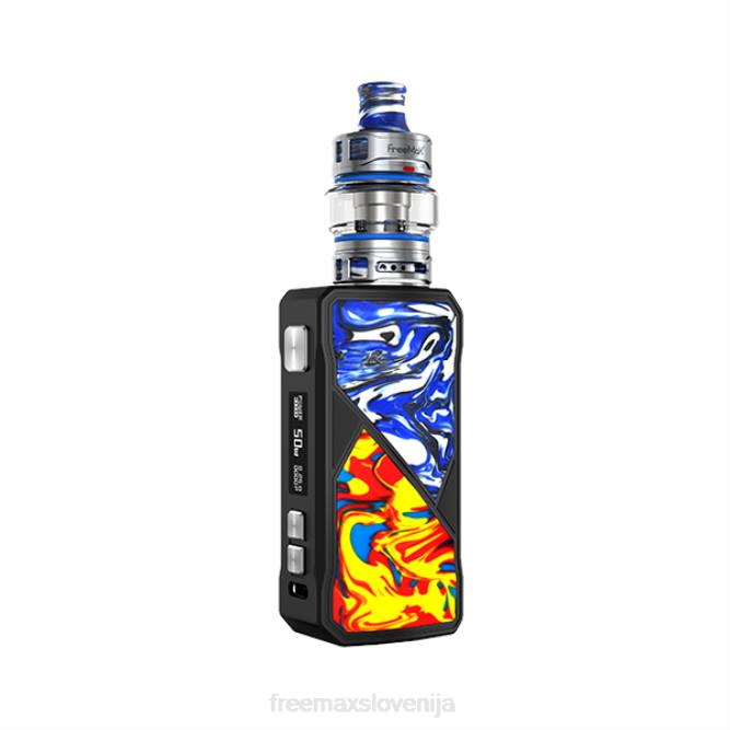FJ8N69 FreeMAX MAXUS 50w komplet rumeno-modra - FreeMAX Disposable Vape