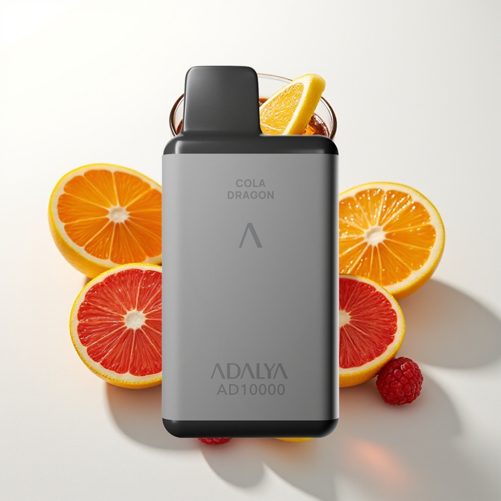Adalya AD 10000 Puffs Vesoljsko sivi Kolaboracija Kolabah