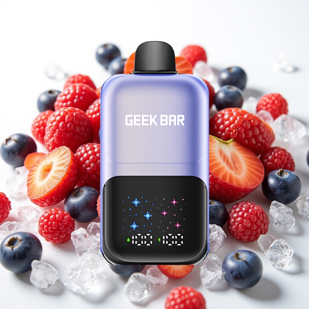 GEEK BAR 2GO 20ml 50000 Puffs Dual Tanks Mešane Jagode Led