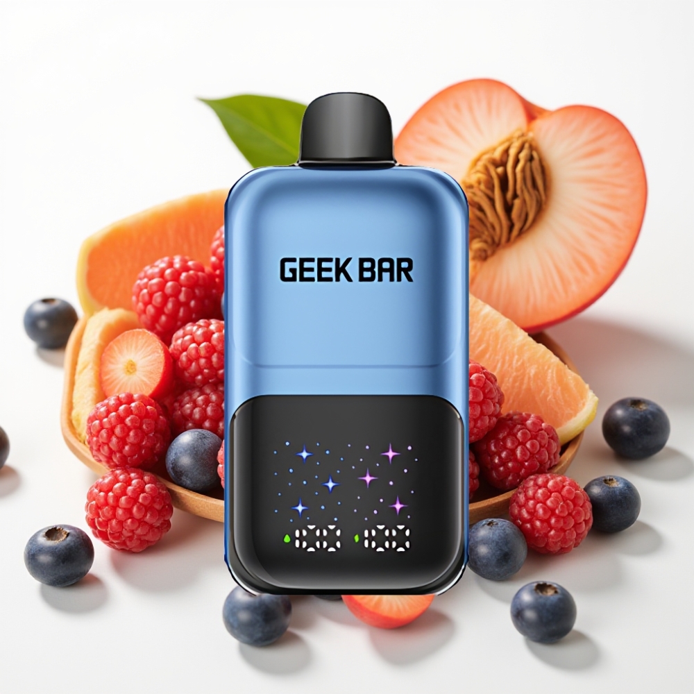GEEK BAR 2GO 50000 Puffov 20mL Dual Tanks Breskva & Jagode