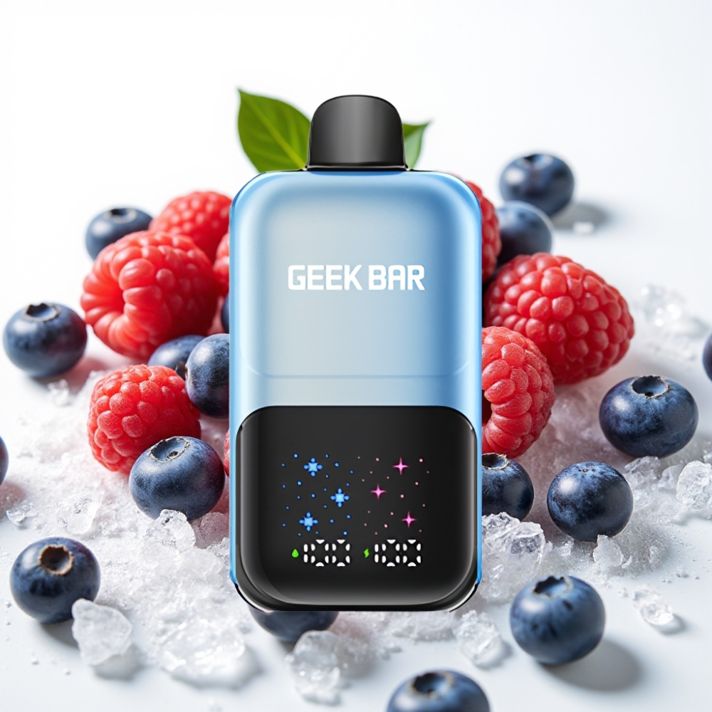 GEEK BAR 2GO 50000 Pufov 3-Nivojsko Prilagodljiv Okus/Mrzlota Borovnica Malina Led