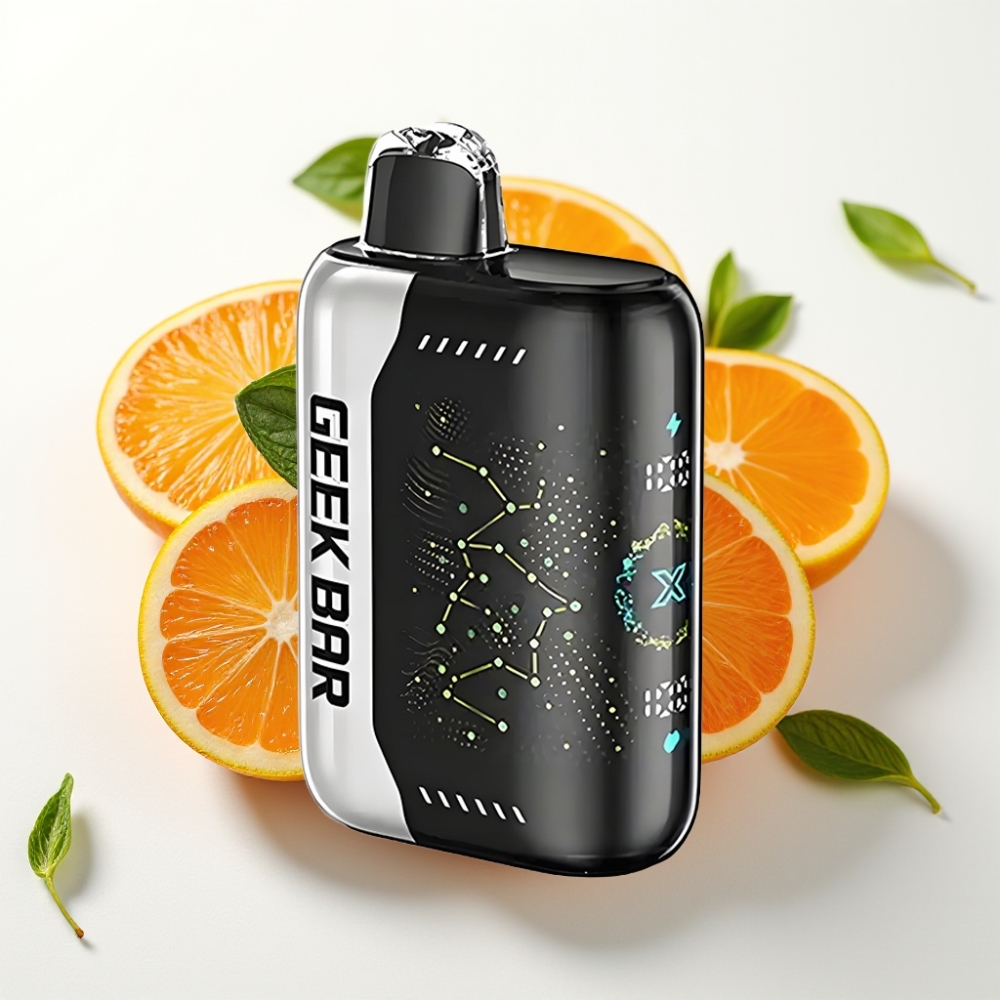 Geek Bar Pulse X 25000 Pofov Dual Mesh Coil in 3D Ukrivljen Indikator
