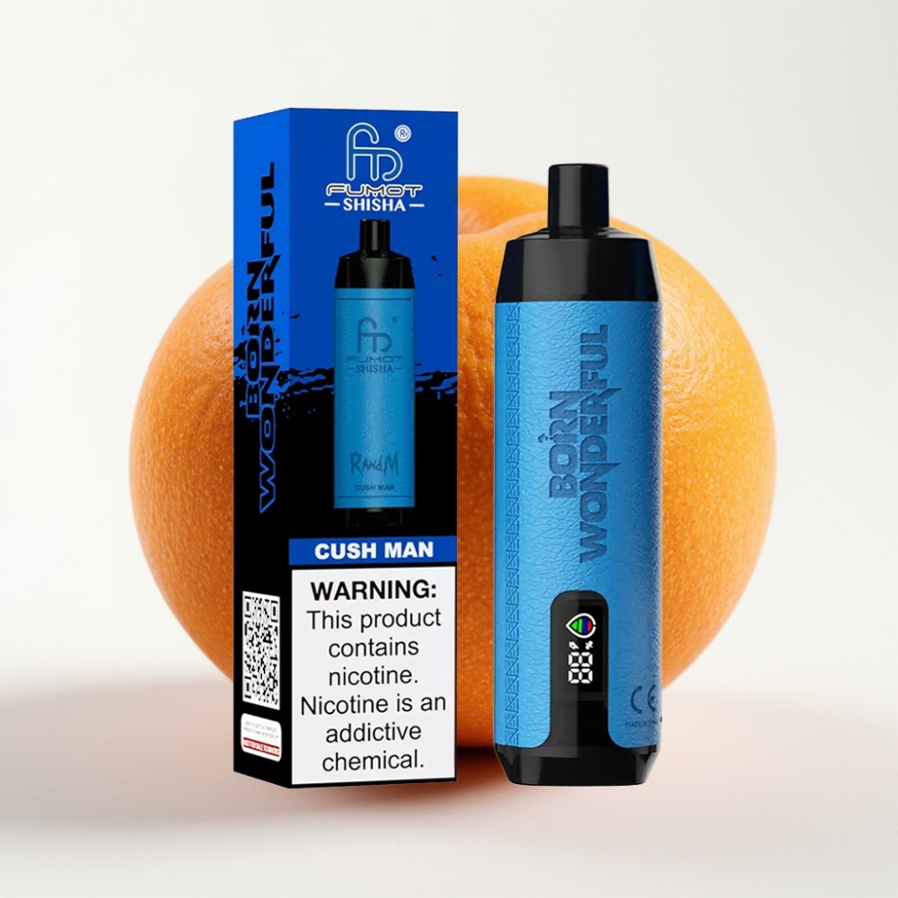 RandM Fumot Shisha 10000 Pufov 0.5% Nikotina Mehanski Tuljav 0.6ohm Cush Man