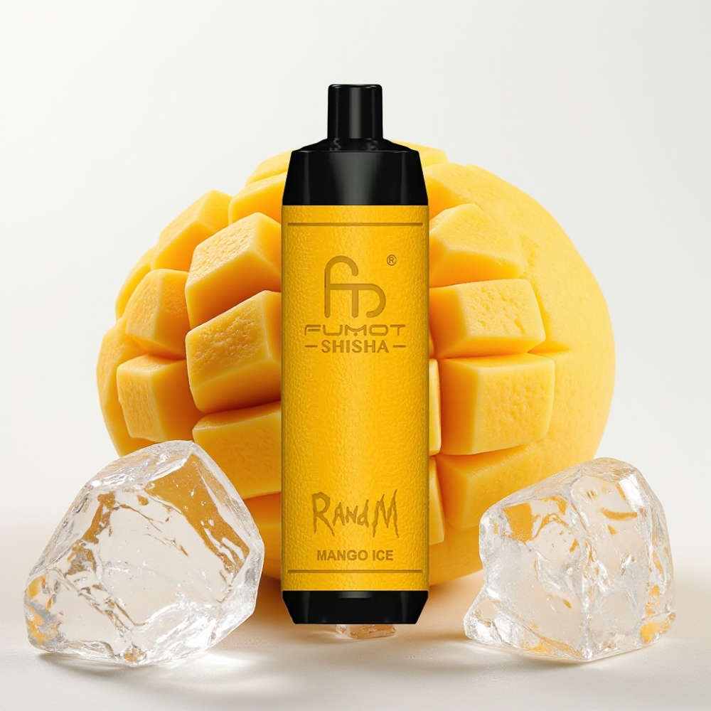 RandM Fumot Shisha 10000 Pufov in Mango Led 18ml