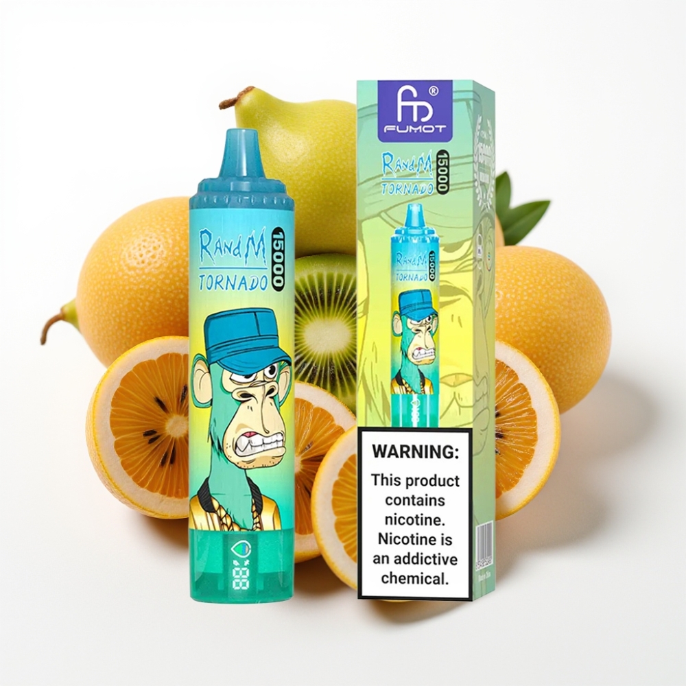 Fumot RandM Tornado 15000 25ml 0.9 Ohm Kivi Pasijonka Guava