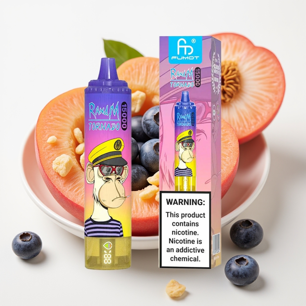 Fumot RandM Tornado 15000 25ml 5% Peklina Borovnica Sladkarija