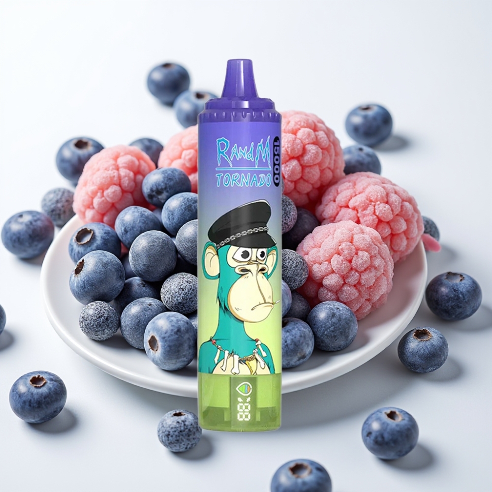 Fumot RandM Tornado 15000 25ml Borovnični Bubble Gum