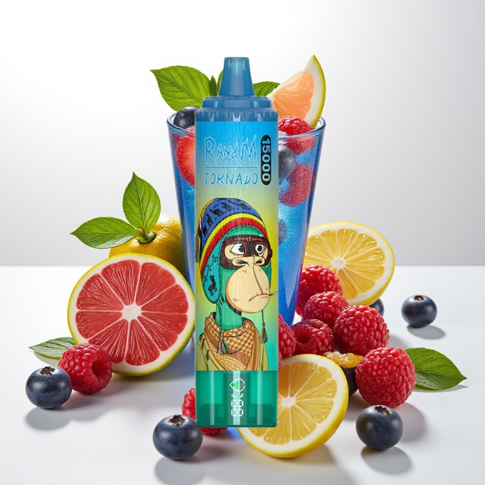 Fumot RandM Tornado 15000 25ml Modra Malina Limonada