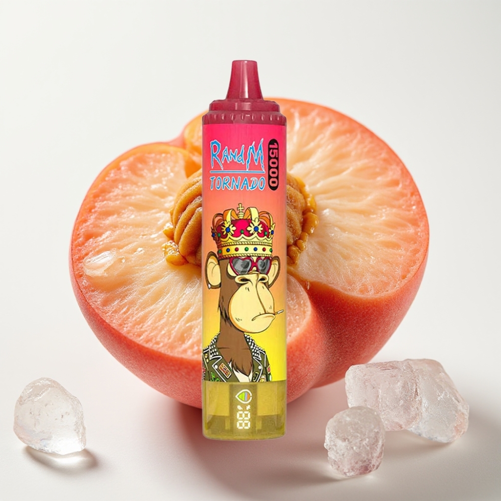 Fumot RandM Tornado 15000 25ml Peach Ice (Breskva Led) 15000 Puffs