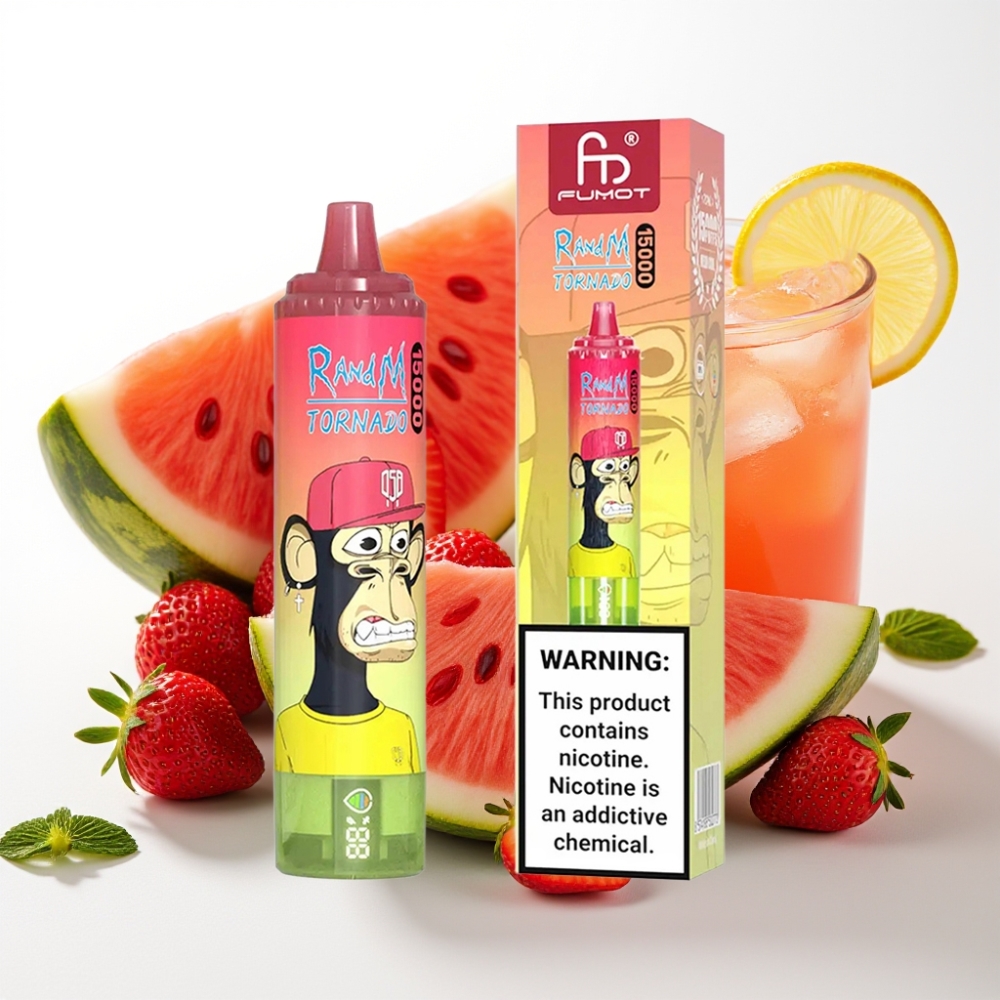 Fumot RandM Tornado 15000 Puffs 25ml Jagoda Lubenica Limonada