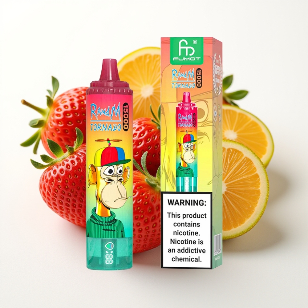 Fumot RandM Tornado 15.000 Pufov 25ml Jagoda Kivi