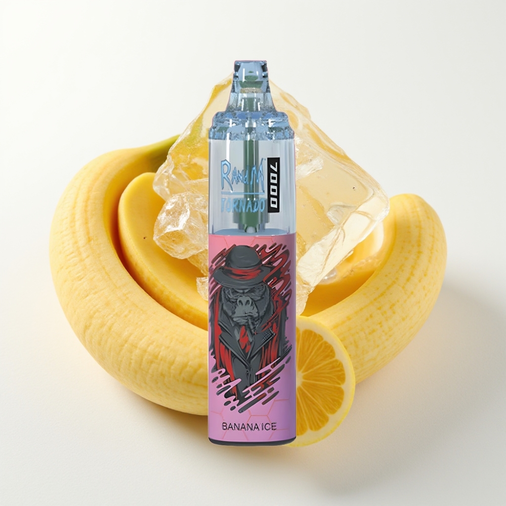 Fumot Tornado 7000 14 ML Bananovo Ledeni Vape za enkratno uporabo