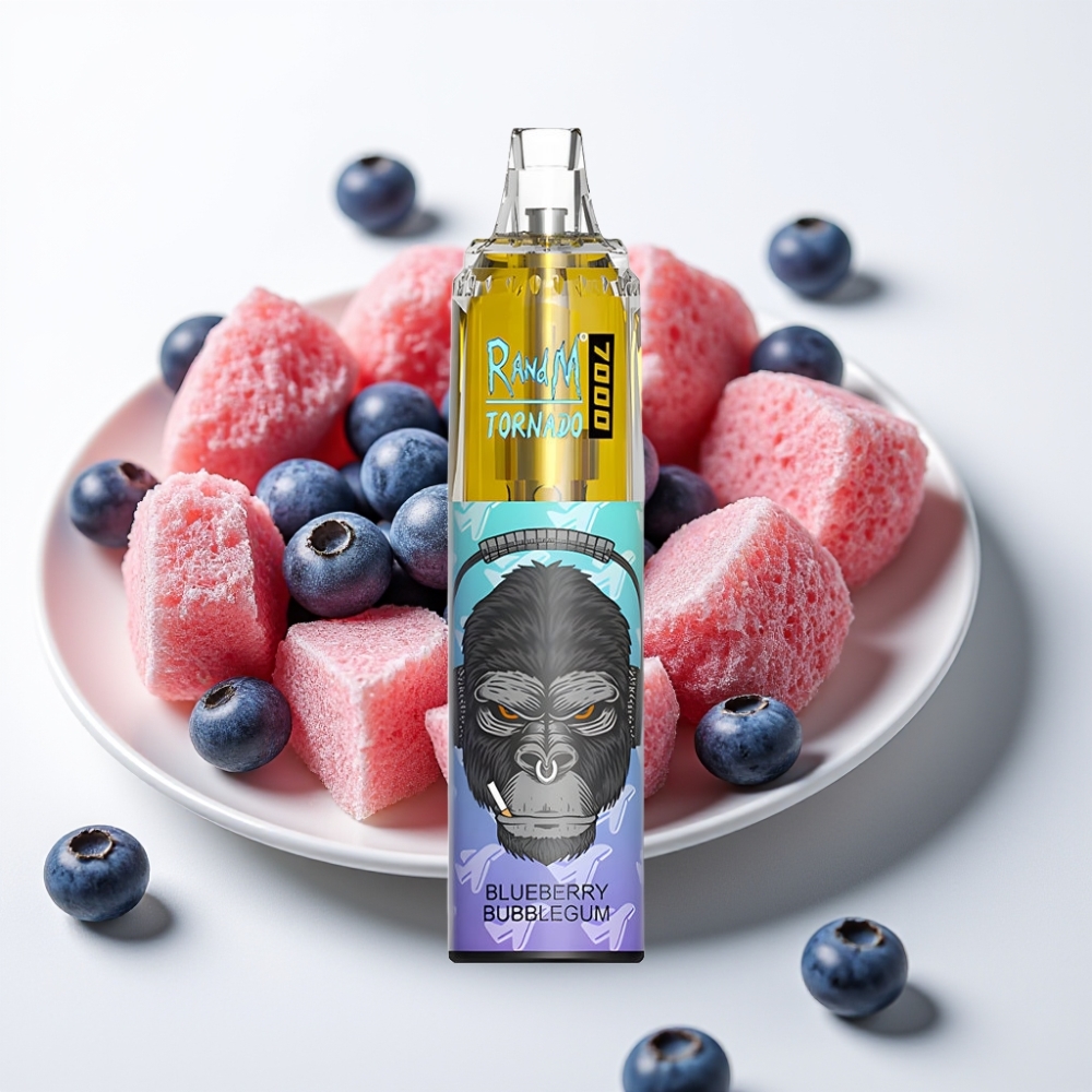 Fumot Tornado 7000 Pufi in 14 ML Borovnični Bubblegum