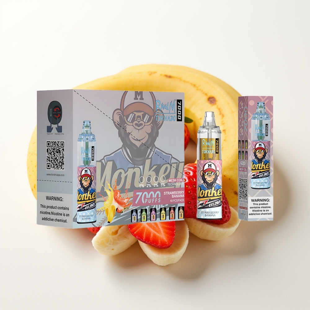 Fumot Tornado 7000 Pufi in 14 ML Jagoda Banana