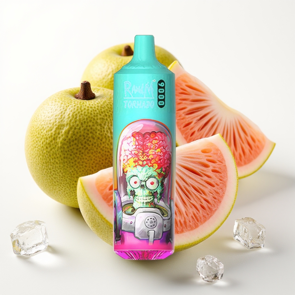 RandM Tornado 9000 Puffov in 18 mL Guava Led (Grozdje Led)
