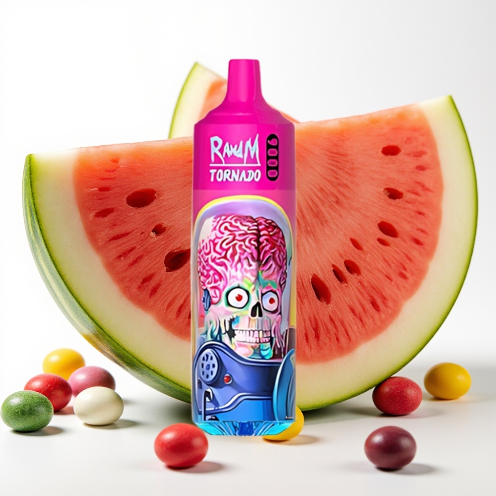 RandM Tornado 9000 Puffov in 18 mL Lubenica Skittles