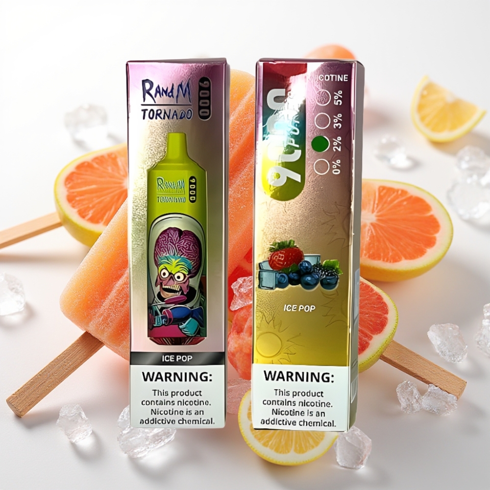 RandM Tornado 9000 Puffov in Ledeni Pop 850 mAh