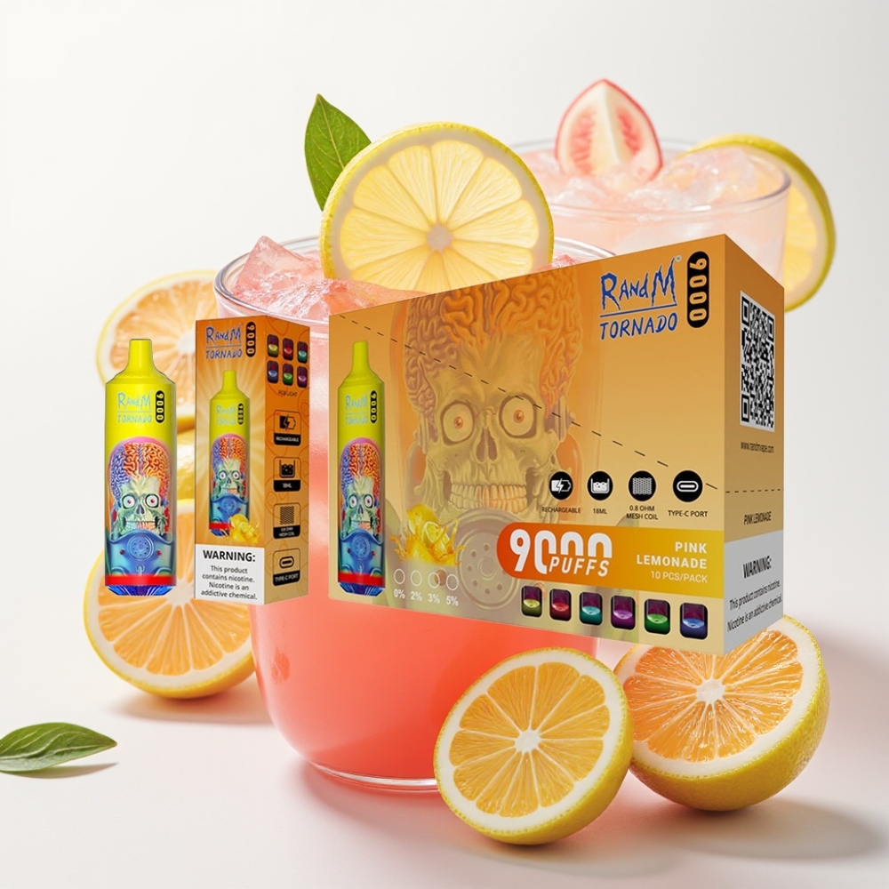 RandM Tornado 9000 Pufov 18 mL Roza Limonada