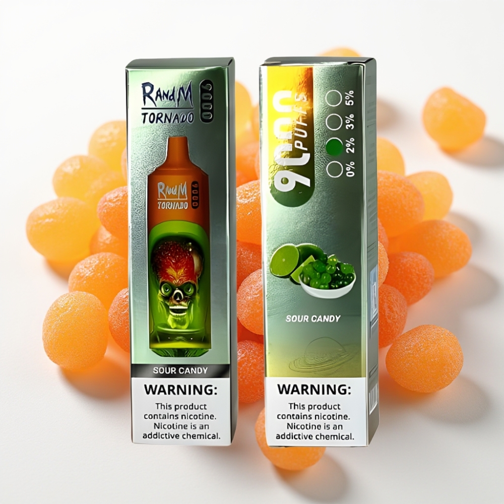 RandM Tornado 9000 Pufov in 18 mL Kislo Bonbon