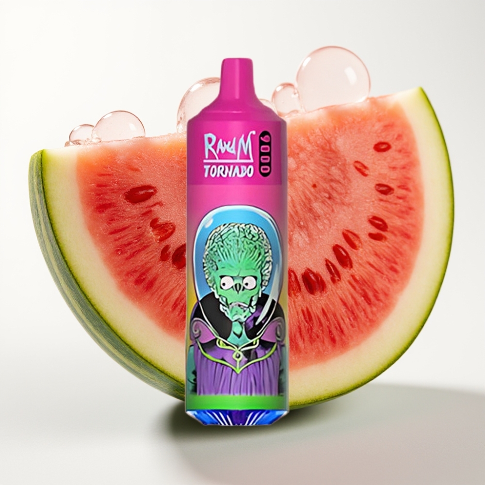 RandM Tornado 9000 Pufov in 18 mL Lubenica Bubble Gum