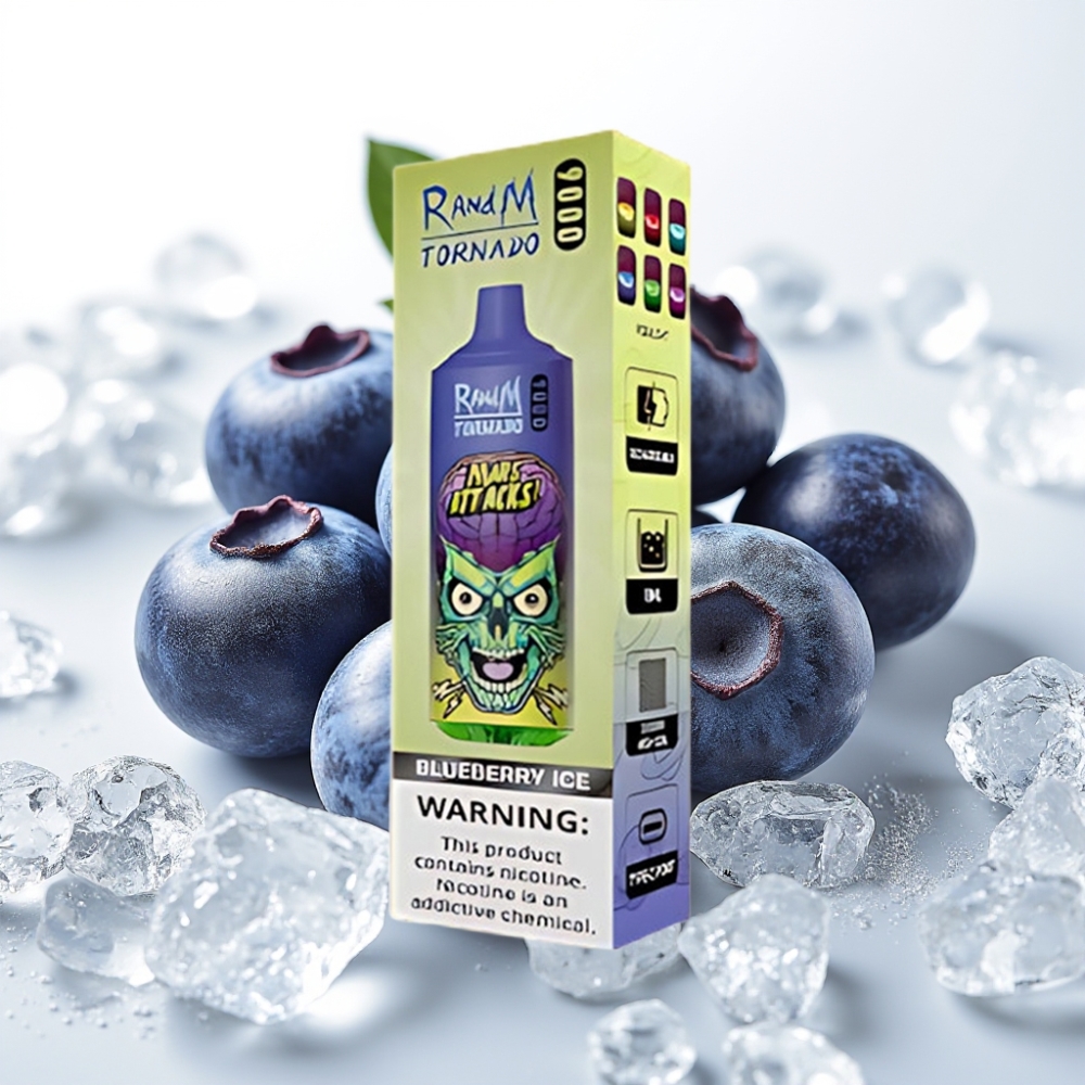 RandM Tornado 9000 Pufov in Borovnica Led Displej RGB