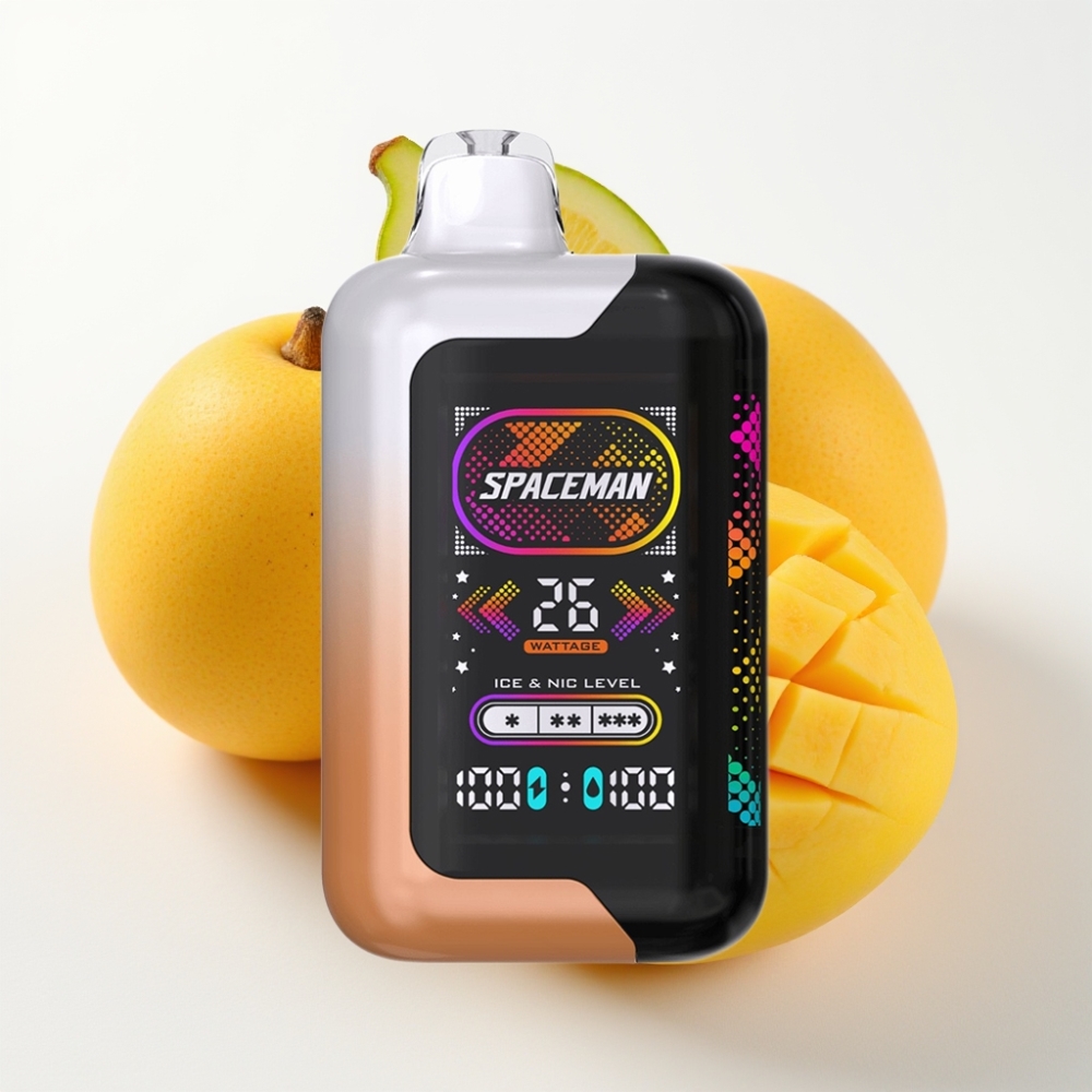 SMOK Spaceman SP40000 Zero Nikotin Disposable 20ml Kislo Mango Medena Rosa