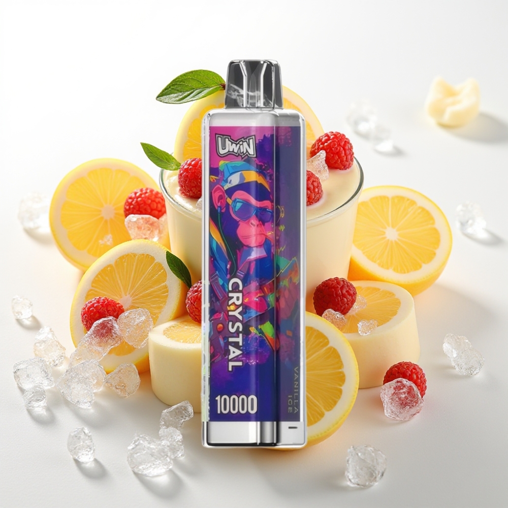 UWIN Crystal 10000 Pofov Okus Vanilija Led + 18ml