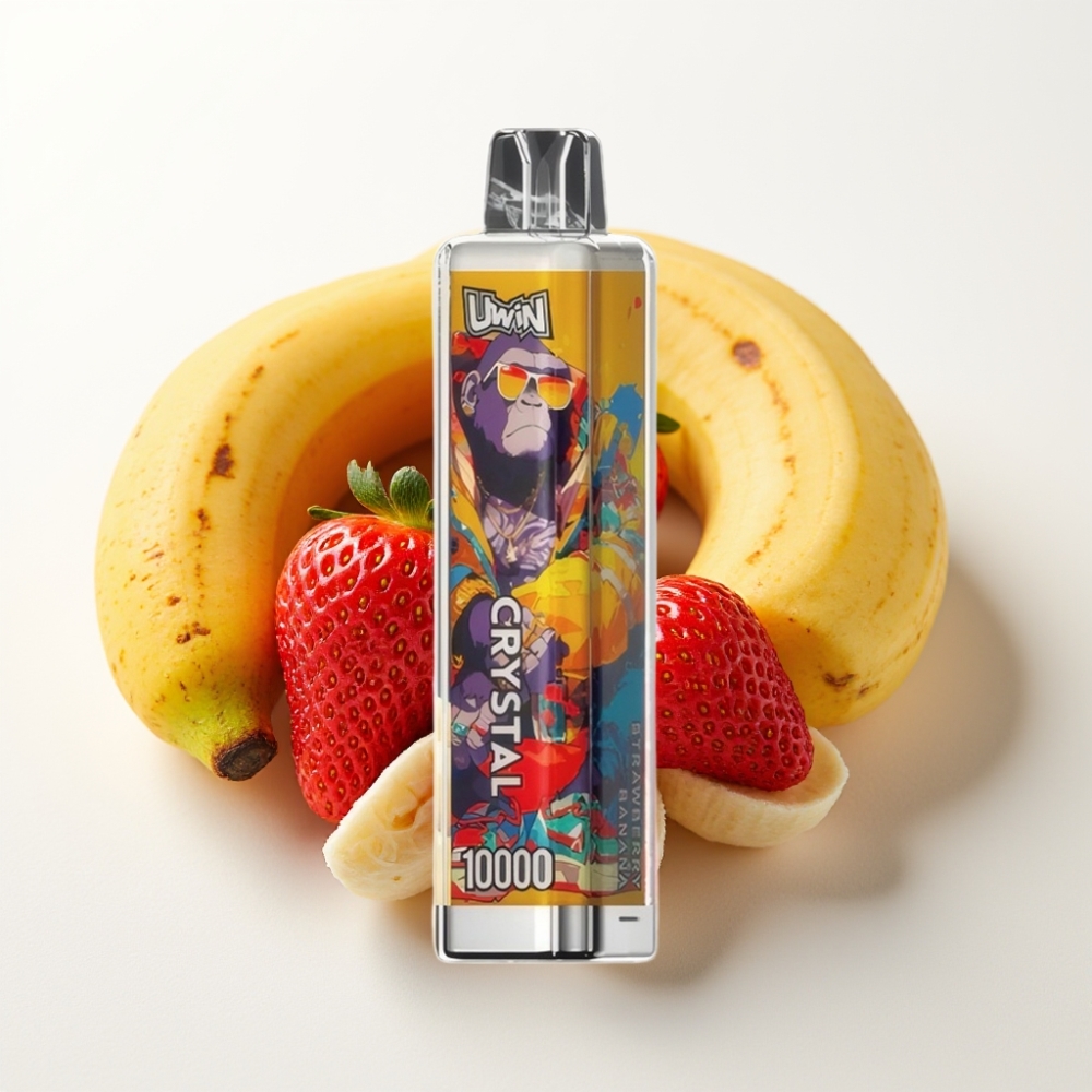 UWIN Crystal 10000 Pofov in 18ml Jagoda Banana