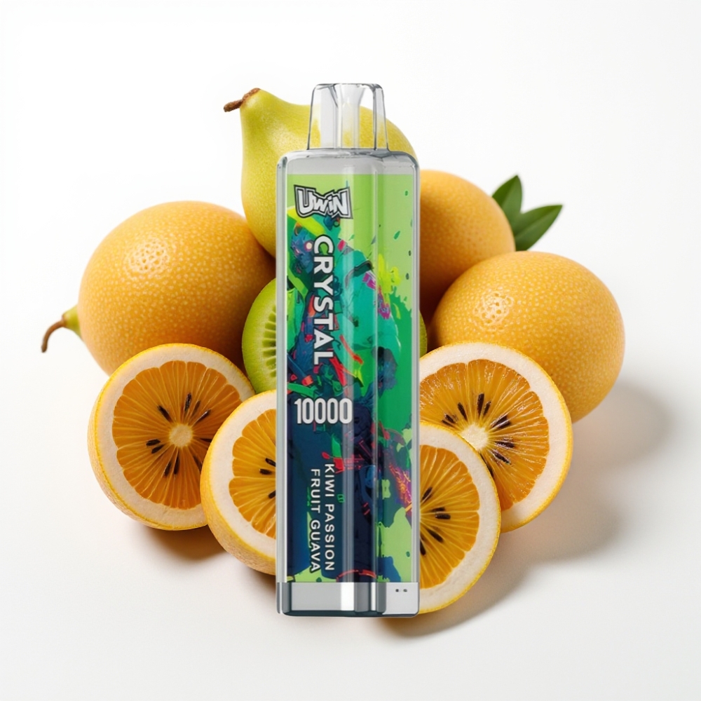 UWIN Crystal 10.000 Puffov 18ml Opcije Nikotina- 0%, 2%, 3%, 5% Okus Kivi Pasijonka Guava