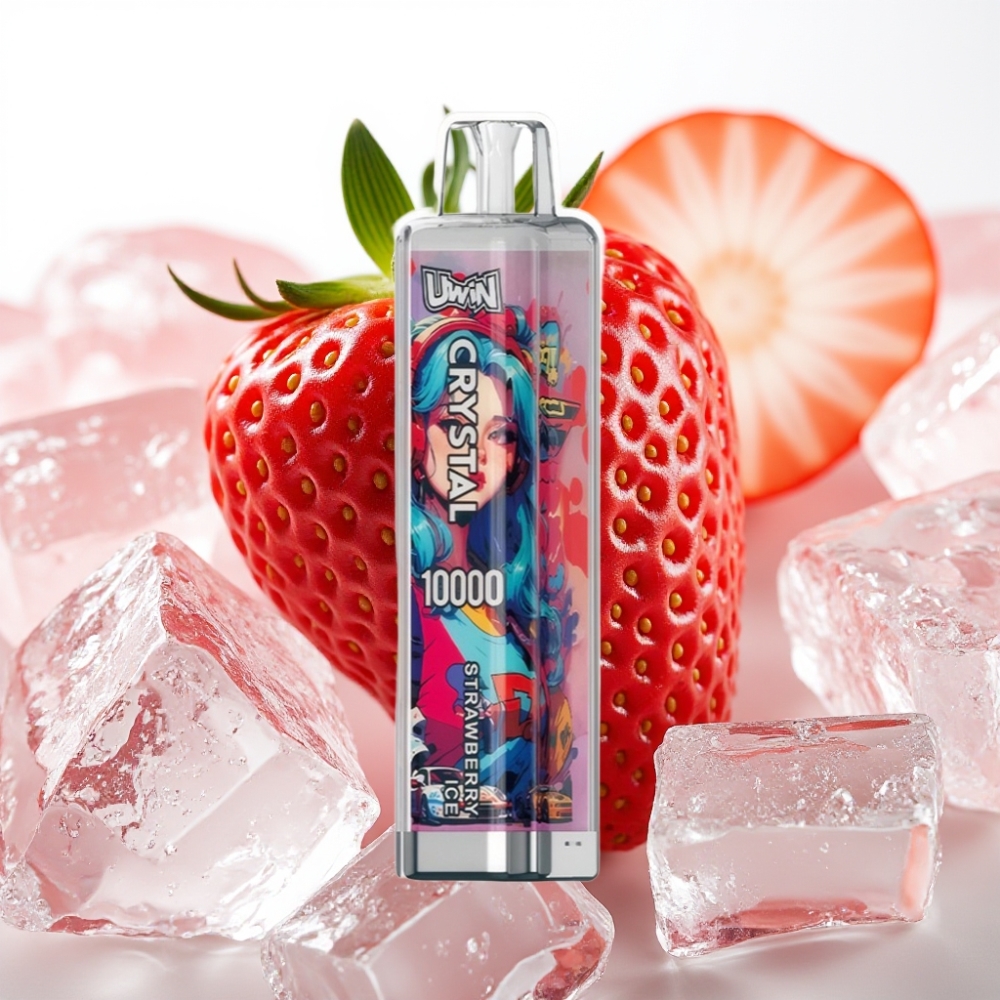 UWIN Crystal 10.000 Puffov Jagoda Led (18ml)