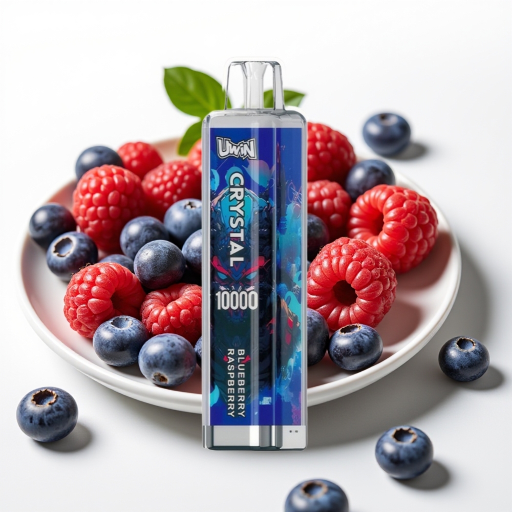 UWIN Crystal 10.000 Pufov & 18ml Borovnica Malina