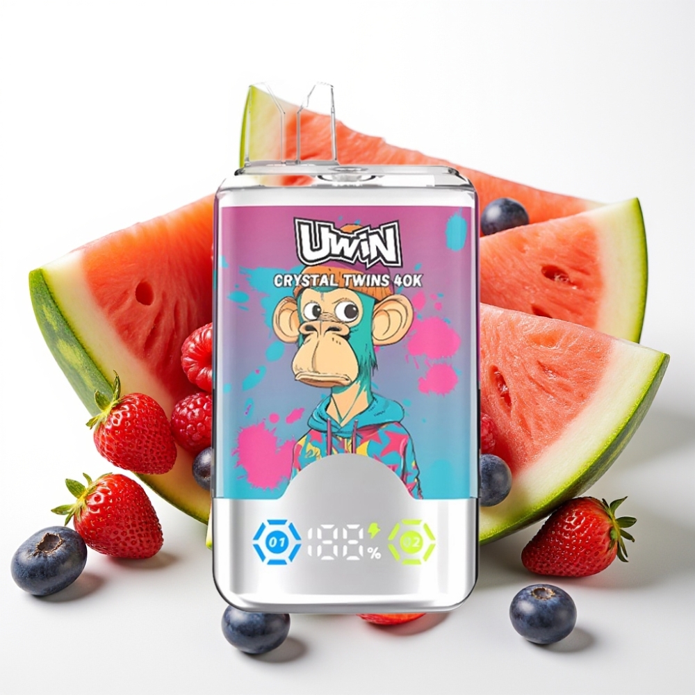 UWIN Crystal Twins 40000 Puffov 32ml Lubenika Led Mixed Jagode