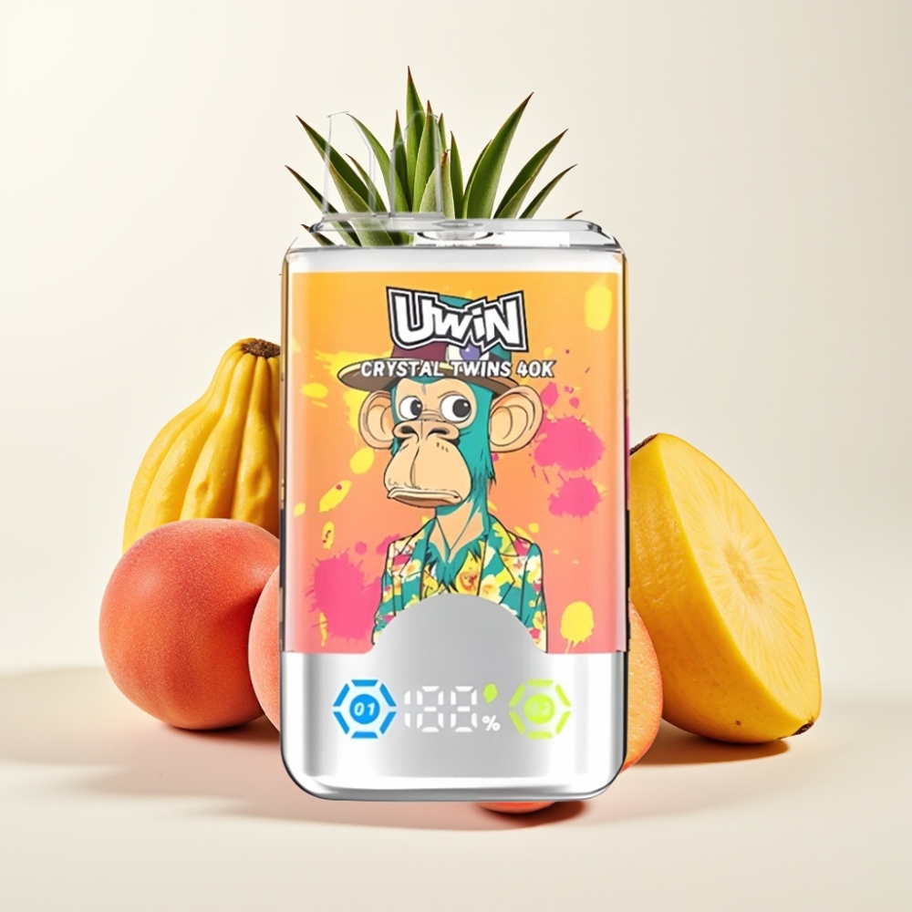 UWIN Crystal Twins 40000 Puffov in Brezsladkostno/Mango Ananas Red Bull