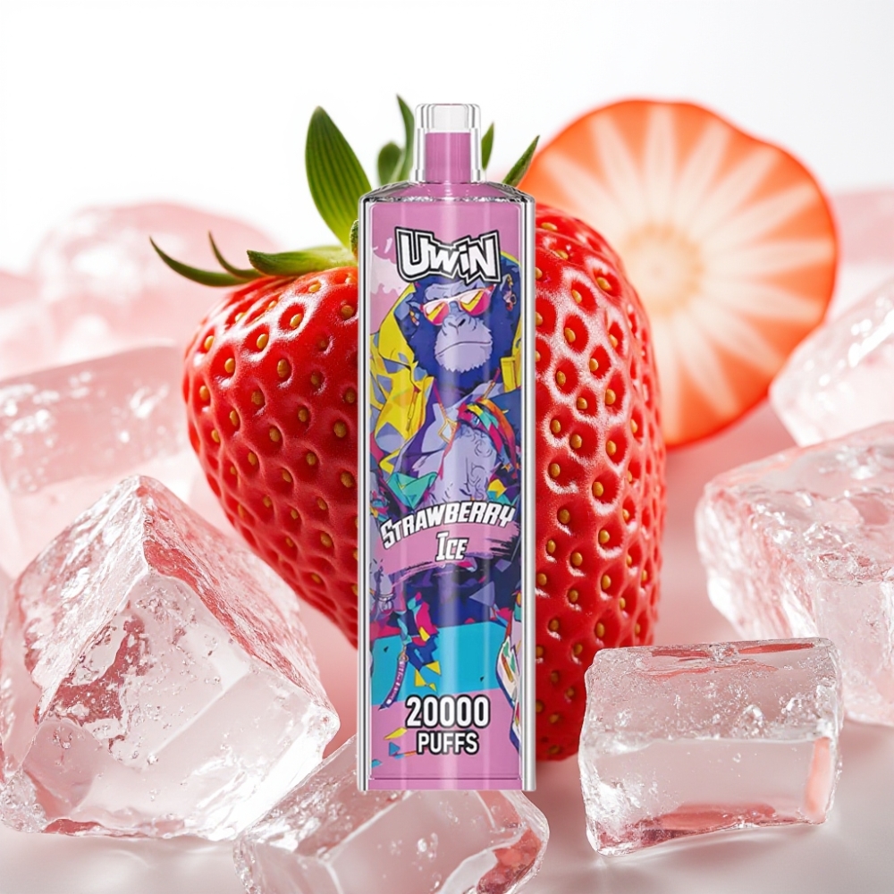 Uwin Shisha Hookah Crystal 20000 Pofov 22ml Jagoda Led