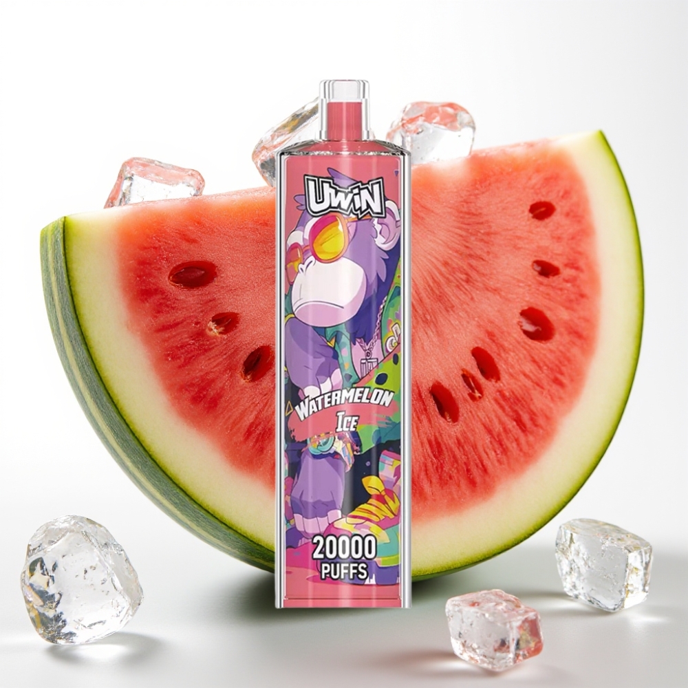 Uwin Shisha Hookah Crystal 20000 Pofov 22ml Lubenica Led