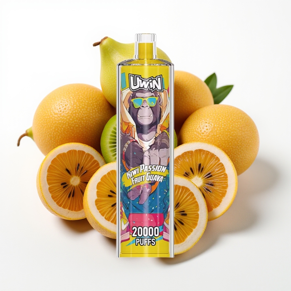 Uwin Shisha Hookah Crystal 20000 Puffs 22ml Mrežna Tuljava Kiwi Pasijonka Guava