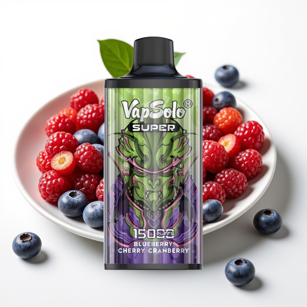Vapsolo Super 15000 Puffs Borovnica Češnja Brusnica 40ml