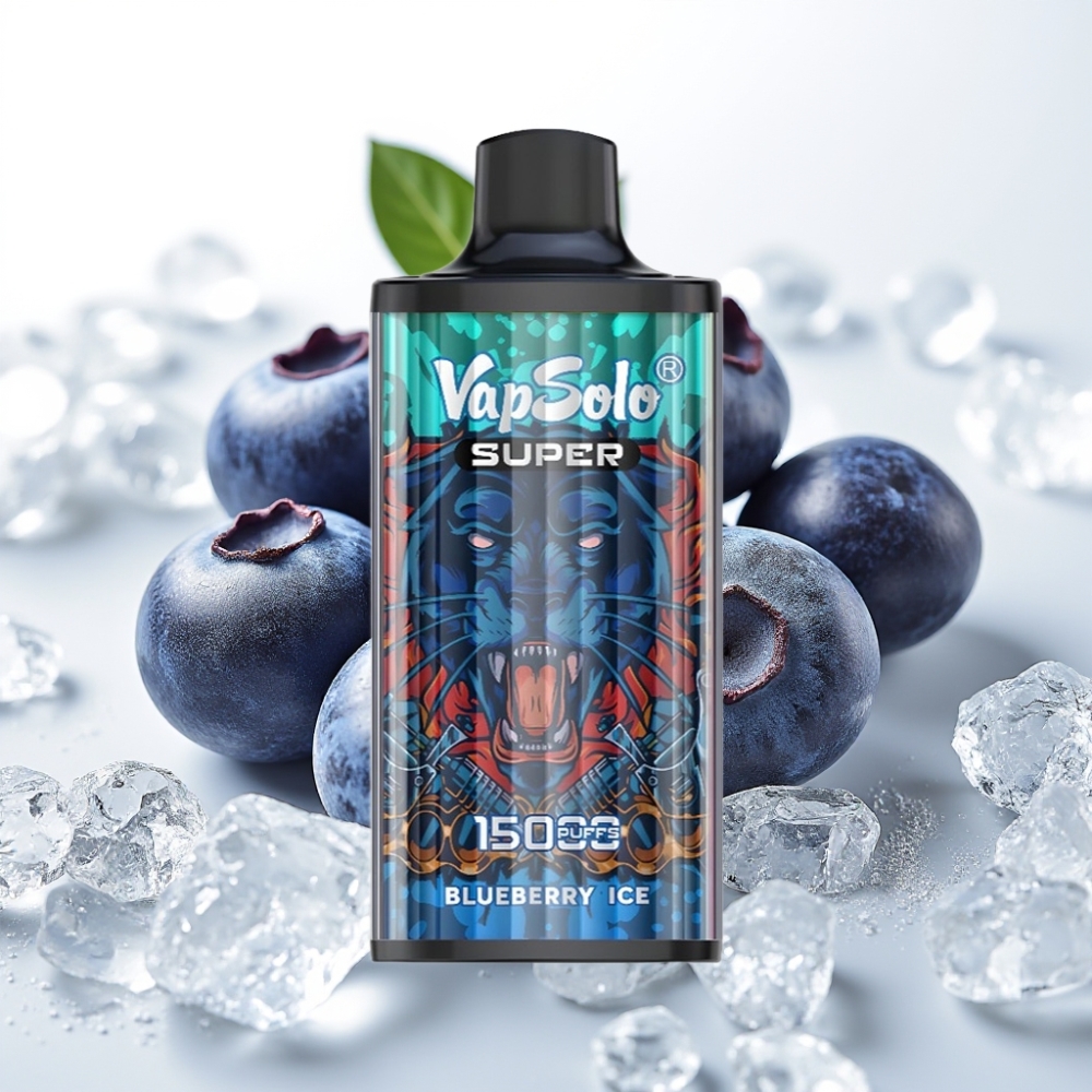 Vapsolo Super 15000 puffs 40ml Borovnični led