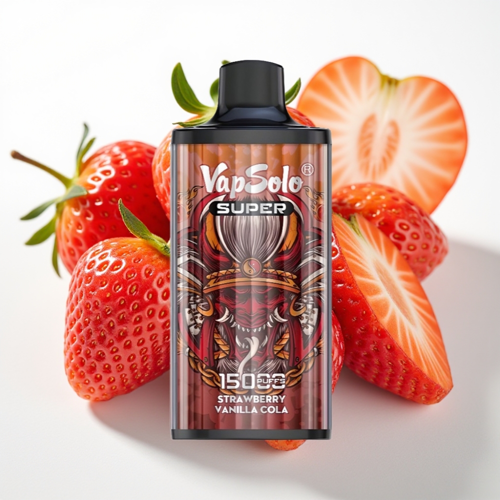 Vapsolo Super 15000 puffs 40ml Jagoda Vanilja Kola
