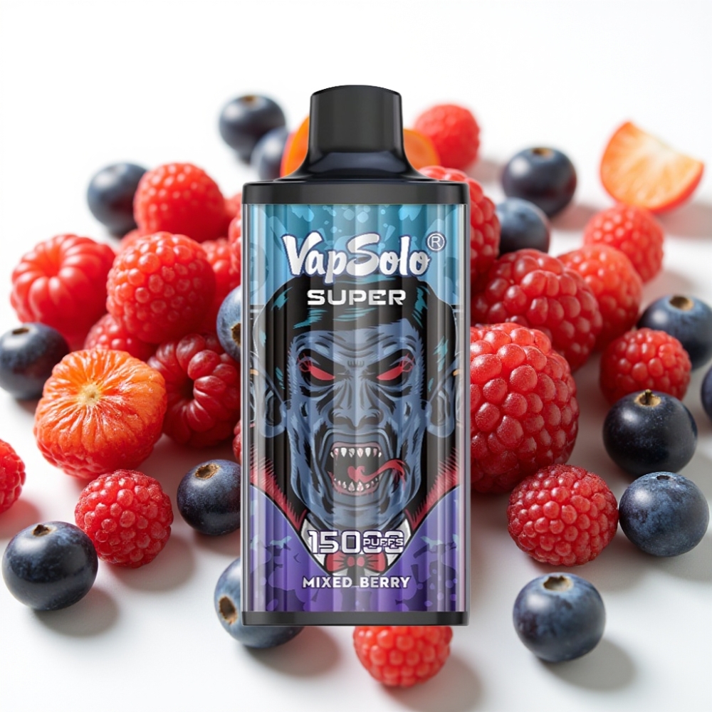 Vapsolo Super 15000 puffs 40ml Mešane Jagode