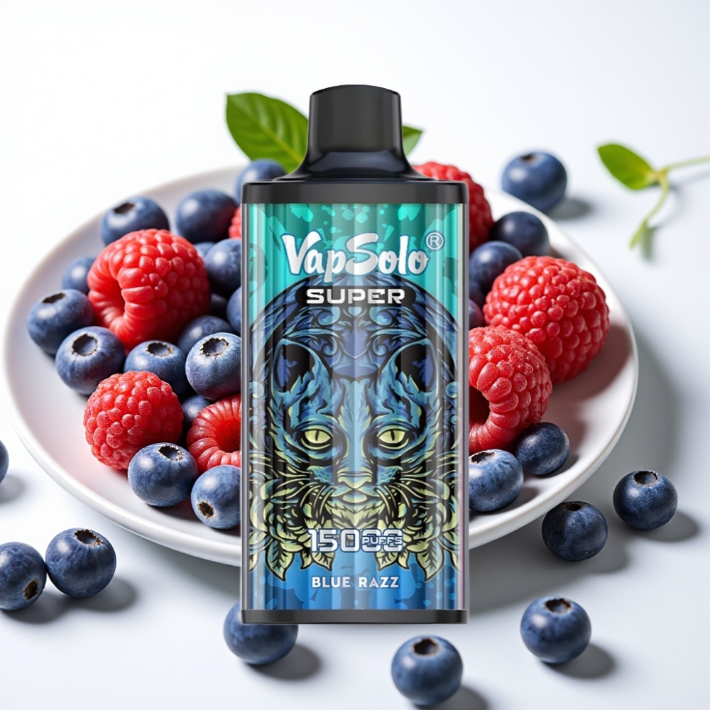 Vapsolo Super 15000 puffs 40ml Modra Malina
