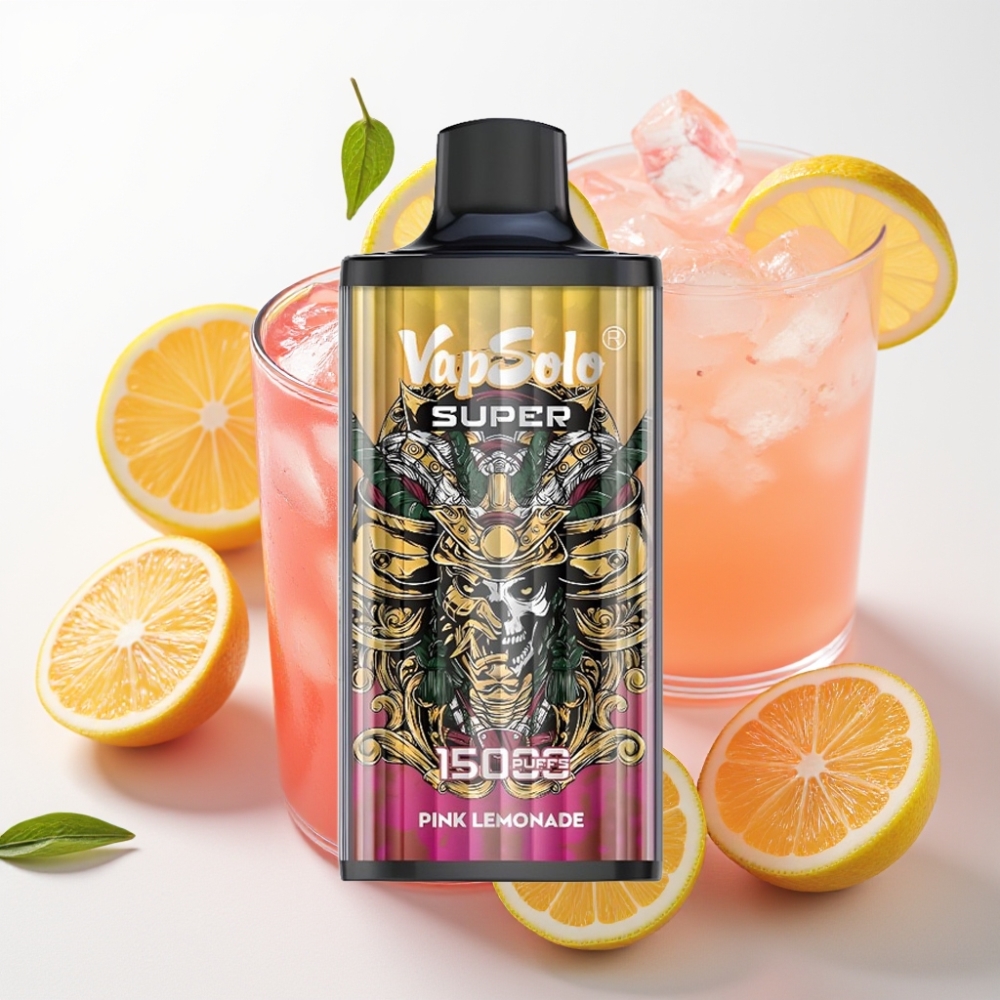 Vapsolo Super 15000 puffs 40ml Super Rožnati Limonin Sok