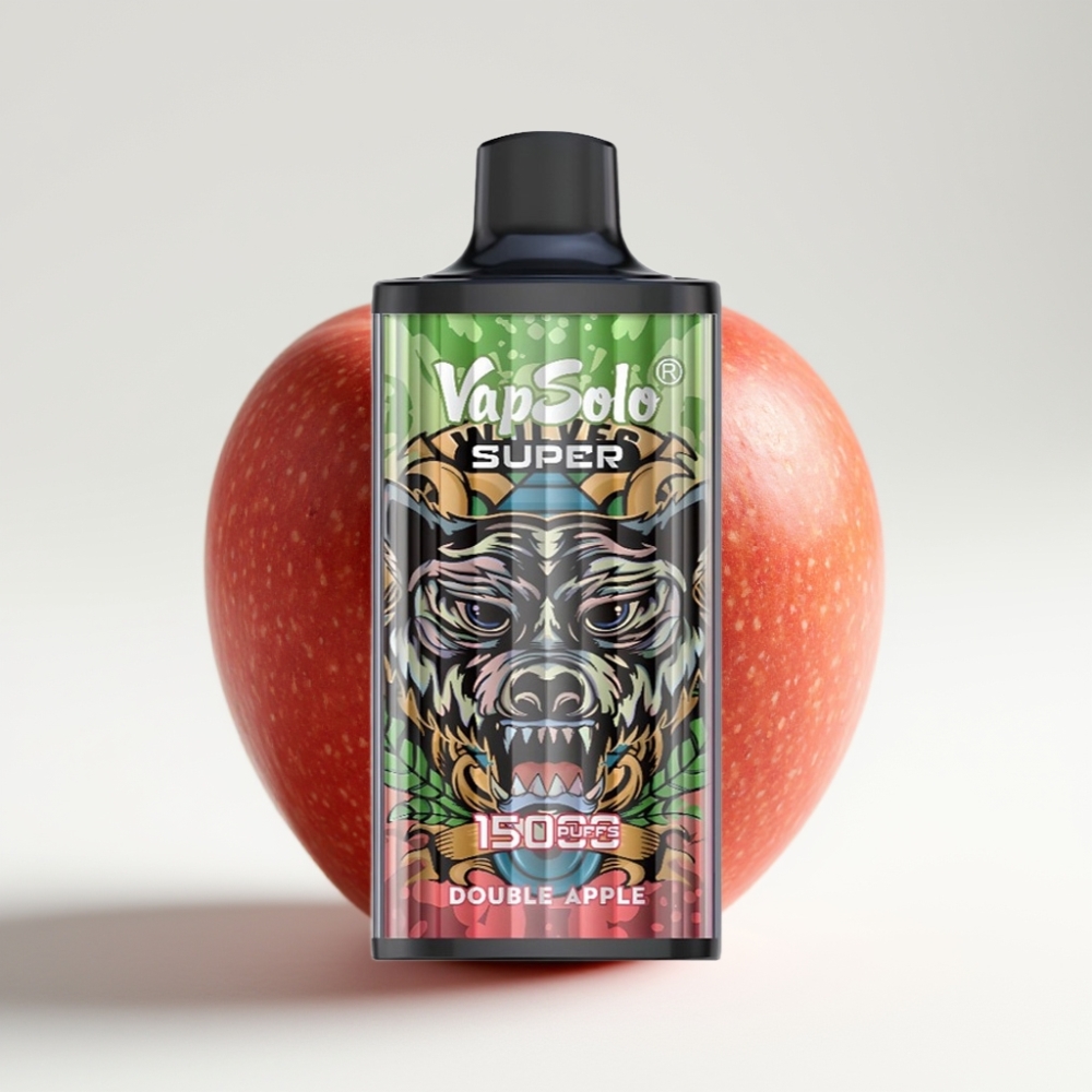 Vapsolo Super 15000 pufi 40ml Dvojno Jabolko