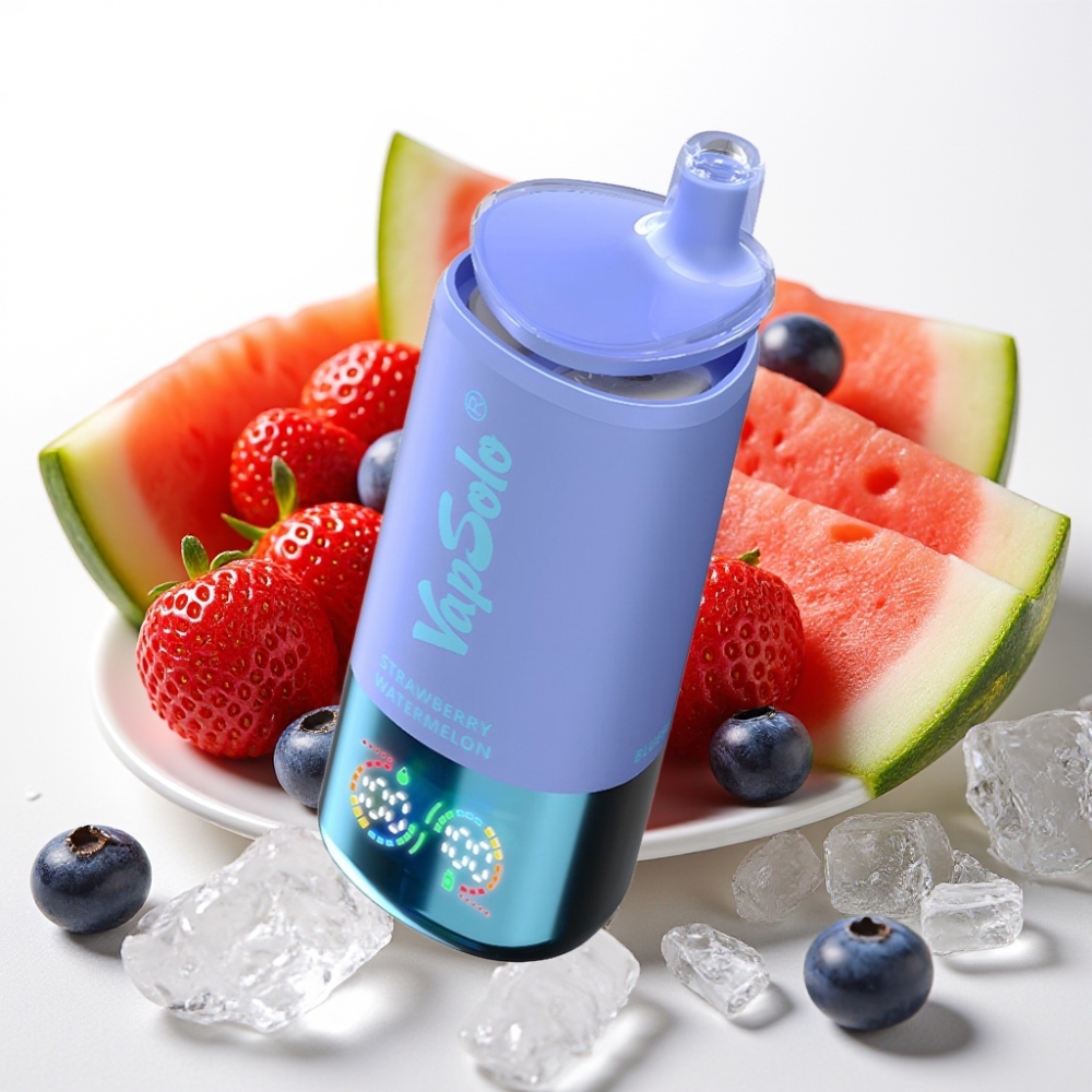 VapSolo Triple 30000 Puffov 40ml Jagoda Lubenika & Borovnica Led