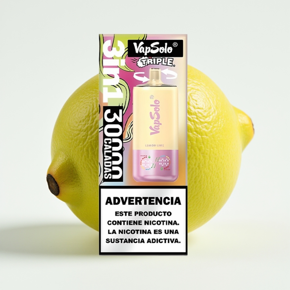 VapSolo Triple 30000 Pufov Limeta in Limona Tip-C