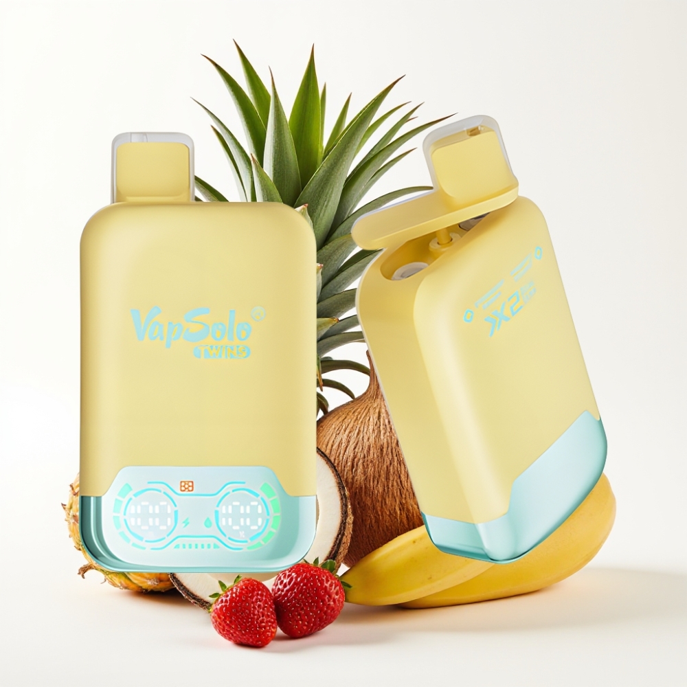 Vapsolo Twins 20000 Puffs 40 ml Ananas Kokos & Jagoda Banana