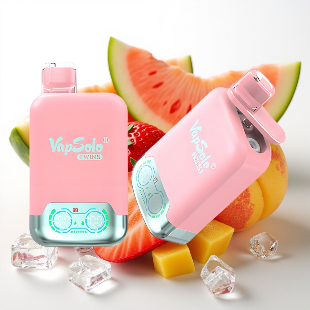 Vapsolo Twins 20000 Puffs 40 ml Jagoda Led & Mango Breskev Lubenica