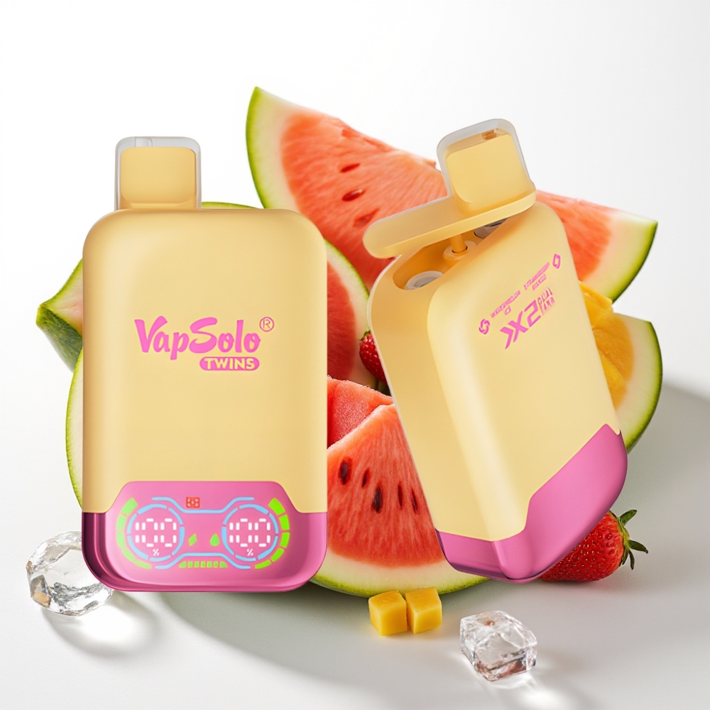 Vapsolo Twins 20000 Puffs 40 ml Lubenica Led & Jagoda Mango