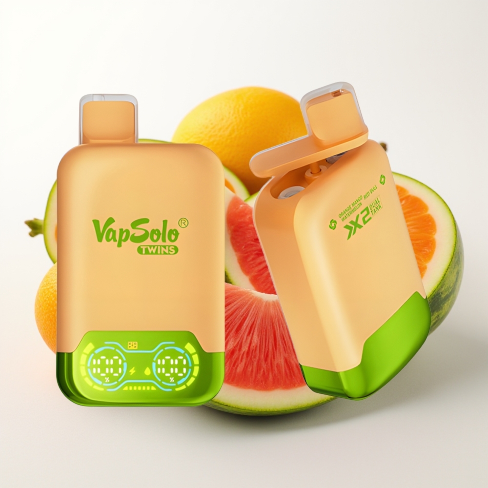 Vapsolo Twins 20000 Puffs 40 ml Oranžna Mango Lubenica & Red Bull