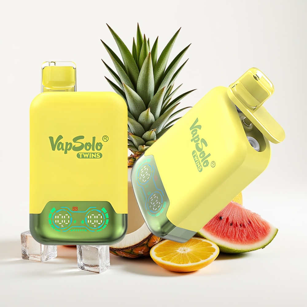 Vapsolo Twins 20000 Puffs Ananas Kokos & Lubenica Led 40 ml